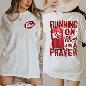 Running On Dr Pepper and a Prayer T-Shirt | Funny Graphic Tee